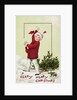 A Merry Merry Christmas Postcard by Anonymous