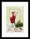 A Merry Merry Christmas Postcard by Anonymous