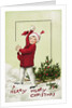 A Merry Merry Christmas Postcard by Anonymous