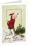A Merry Merry Christmas Postcard by Anonymous