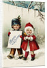 Bonne Annee Postcard with Two Children by Anonymous