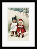 Bonne Annee Postcard with Two Children by Anonymous