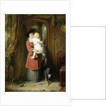 A Christmas Kiss by George Bernard O'Neill