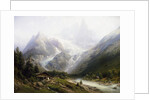 A View of Chamonix and Mont Blanc by Joseph Jansen