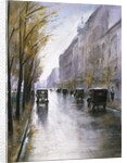 The Tiergartenstrasse, Berlin by Lesser Ury