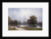 Westminster from St. James's Park by Carlo Bossoli