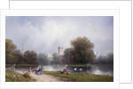 Westminster from St. James's Park by Carlo Bossoli
