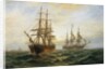 A Frigate Outward Bound Off Shoeburyness by Claude Thomas Stanfield Moore