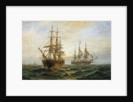 A Frigate Outward Bound Off Shoeburyness by Claude Thomas Stanfield Moore