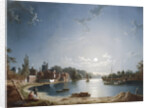 A Full Moon on the River at Brentford by Henry Pether