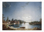 A Full Moon on the River at Brentford by Henry Pether