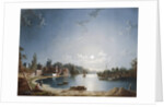 A Full Moon on the River at Brentford by Henry Pether