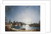 A Full Moon on the River at Brentford by Henry Pether