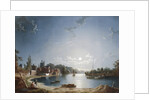 A Full Moon on the River at Brentford by Henry Pether