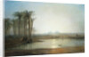 An Oasis near the Pyramids, Egypt by Frederick Barry