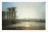 An Oasis near the Pyramids, Egypt by Frederick Barry