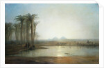 An Oasis near the Pyramids, Egypt by Frederick Barry