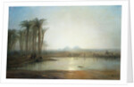 An Oasis near the Pyramids, Egypt by Frederick Barry