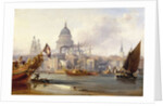 St. Paul's Cathedral and the City of London, England by George Chambers