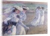 A Walk on the Beach by Theo van Rysselberghe