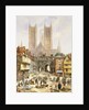 A View of Lincoln Cathedral, England by Louise Rayner
