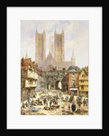 A View of Lincoln Cathedral, England by Louise Rayner