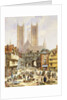 A View of Lincoln Cathedral, England by Louise Rayner