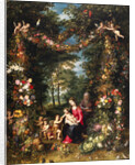 Garland of Flowers with Virgin and Child by Jan Brueghel the Elder