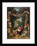 Garland of Flowers with Virgin and Child by Jan Brueghel the Elder