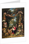 Garland of Flowers with Virgin and Child by Jan Brueghel the Elder