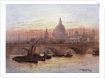London Bridge, England by Fred E.J. Goff