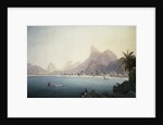 The Bay of Bota-Fogo, Rio de Janeiro by Thomas Ender