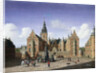 Frederiksborg Castle, the Departure of the Royal Falcon Hunt by Heinrich Hansen