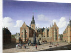 Frederiksborg Castle, the Departure of the Royal Falcon Hunt by Heinrich Hansen