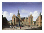 Frederiksborg Castle, the Departure of the Royal Falcon Hunt by Heinrich Hansen