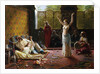 A Harem Scene by Giacomo Mantegazza