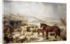 The Farmyard in Winter by Edwin Frederick Holt