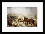 The Farmyard in Winter by Edwin Frederick Holt
