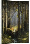 Figures by a Woodland Stream by Gustave Dore