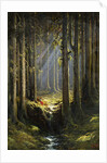 Figures by a Woodland Stream by Gustave Dore