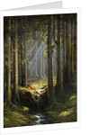 Figures by a Woodland Stream by Gustave Dore