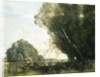 Punting by Jean-Baptiste-Camille Corot