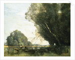 Punting by Jean-Baptiste-Camille Corot
