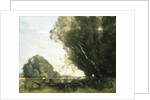 Punting by Jean-Baptiste-Camille Corot