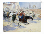 Horsemen Leaving the City by Ulpiano Checa y Sanz