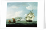 Shipping off Dover Castle, England by Thomas Buttersworth