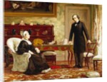 Queen Victoria Interviewing Disraeli at Osborne House by Theodore Blake Wirgman