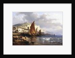 Yport, Normandy, France by Charles Euphrasie Kuwasseg