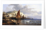 Yport, Normandy, France by Charles Euphrasie Kuwasseg
