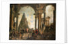 A Capriccio of the Ruins of Rome by the School of Giovanni Paolo Panini by Anonymous
